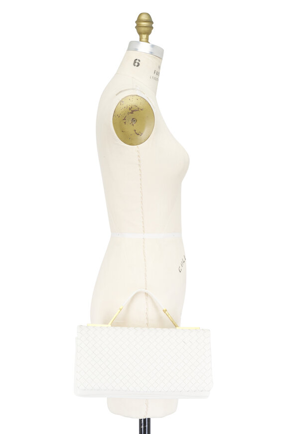 Bottega Veneta The 70 Alabaster Intrecciato Leather Bag - view 7
