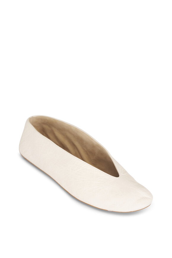 The Row Fay Flat Two Shell Leather Flat - view 1