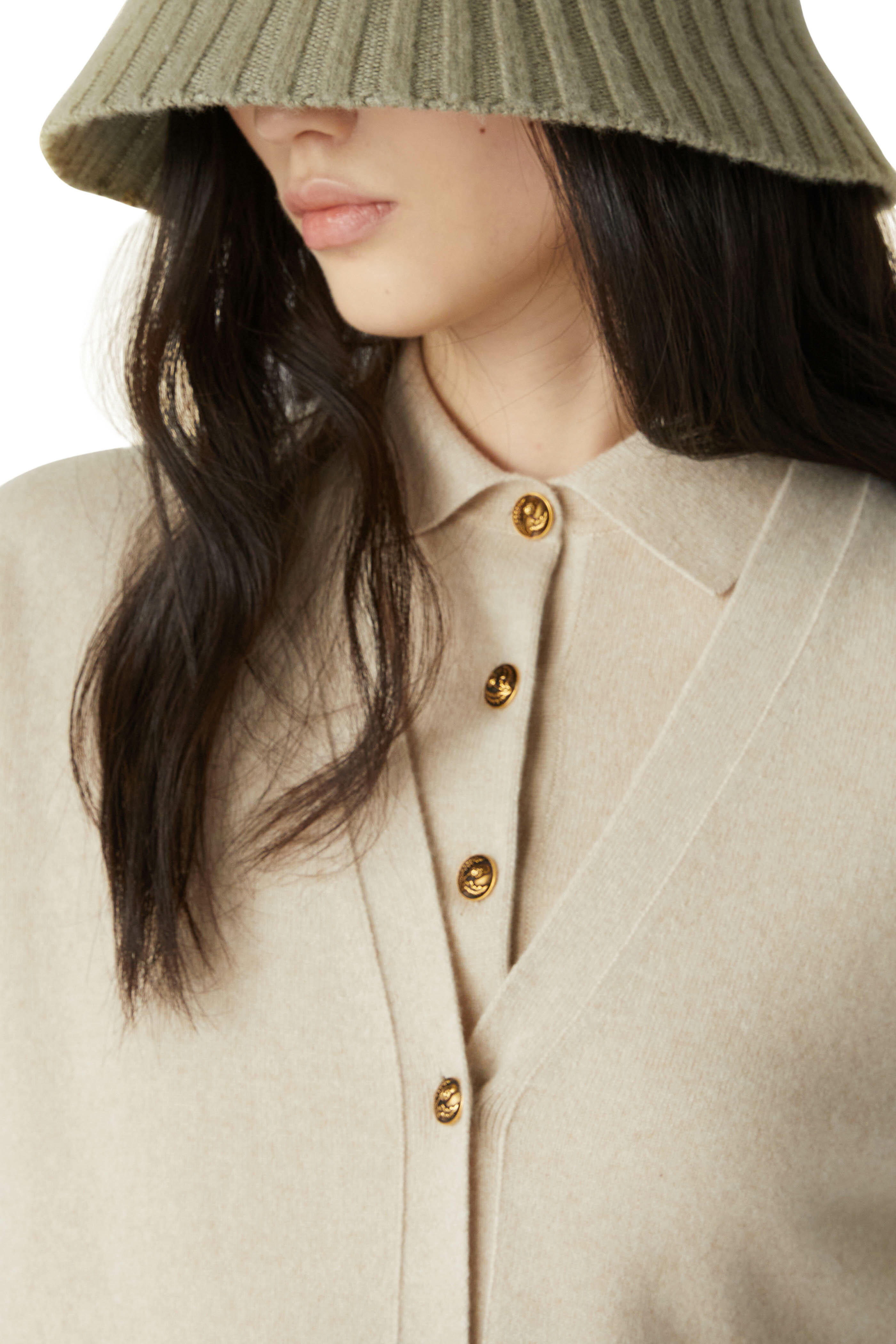 loro piana カーディガン Classic Cardigan Baby Cashmere Natural Melange | Loro Piana US