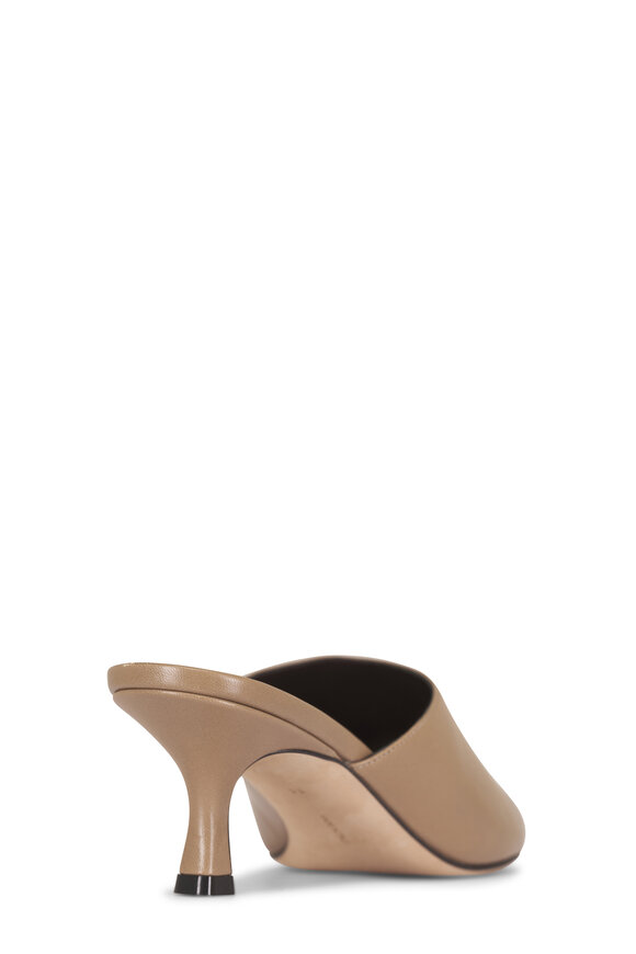 The Row Ella Sage Gray Leather Kitten Mule, 55mm - view 3