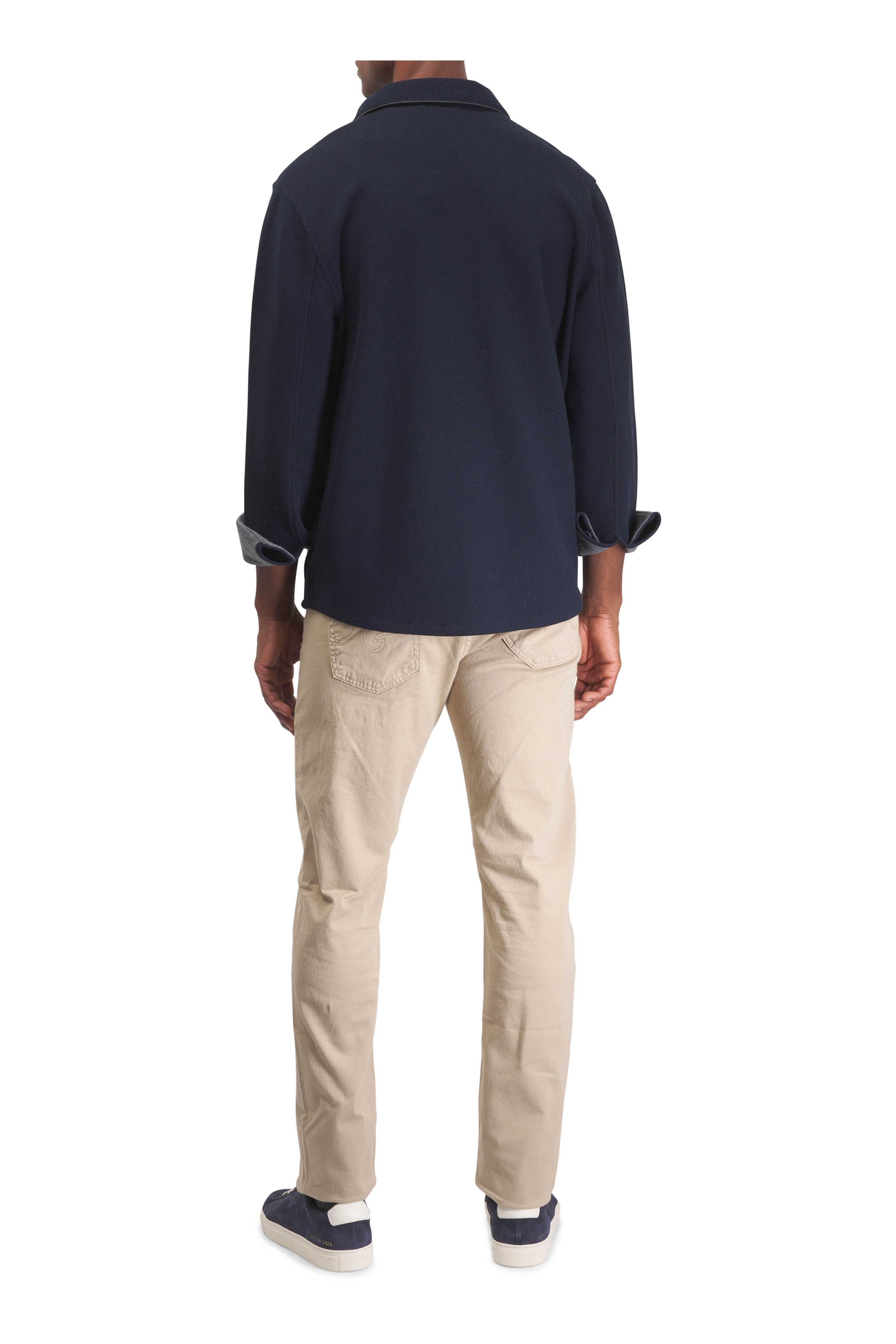 Vince - Coastal Blue Double Knit Piqué Shacket