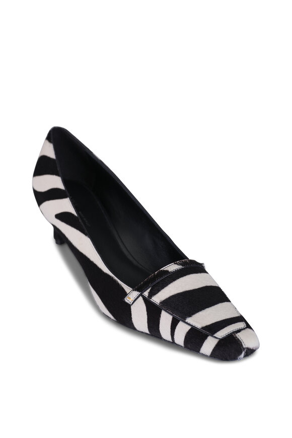 Khaite Celia Black & White Animal Print Pump, 50mm