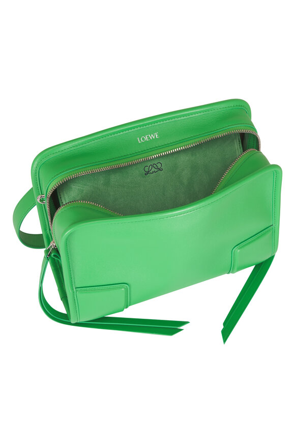 Loewe Small Amazona 180 Clover Green Top Handle Bag - view 7