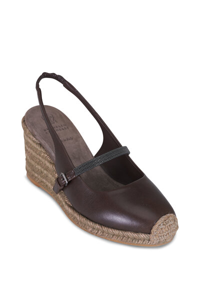 Valentino Garavani - Platino Rockstud Wedge Espadrille, 105mm