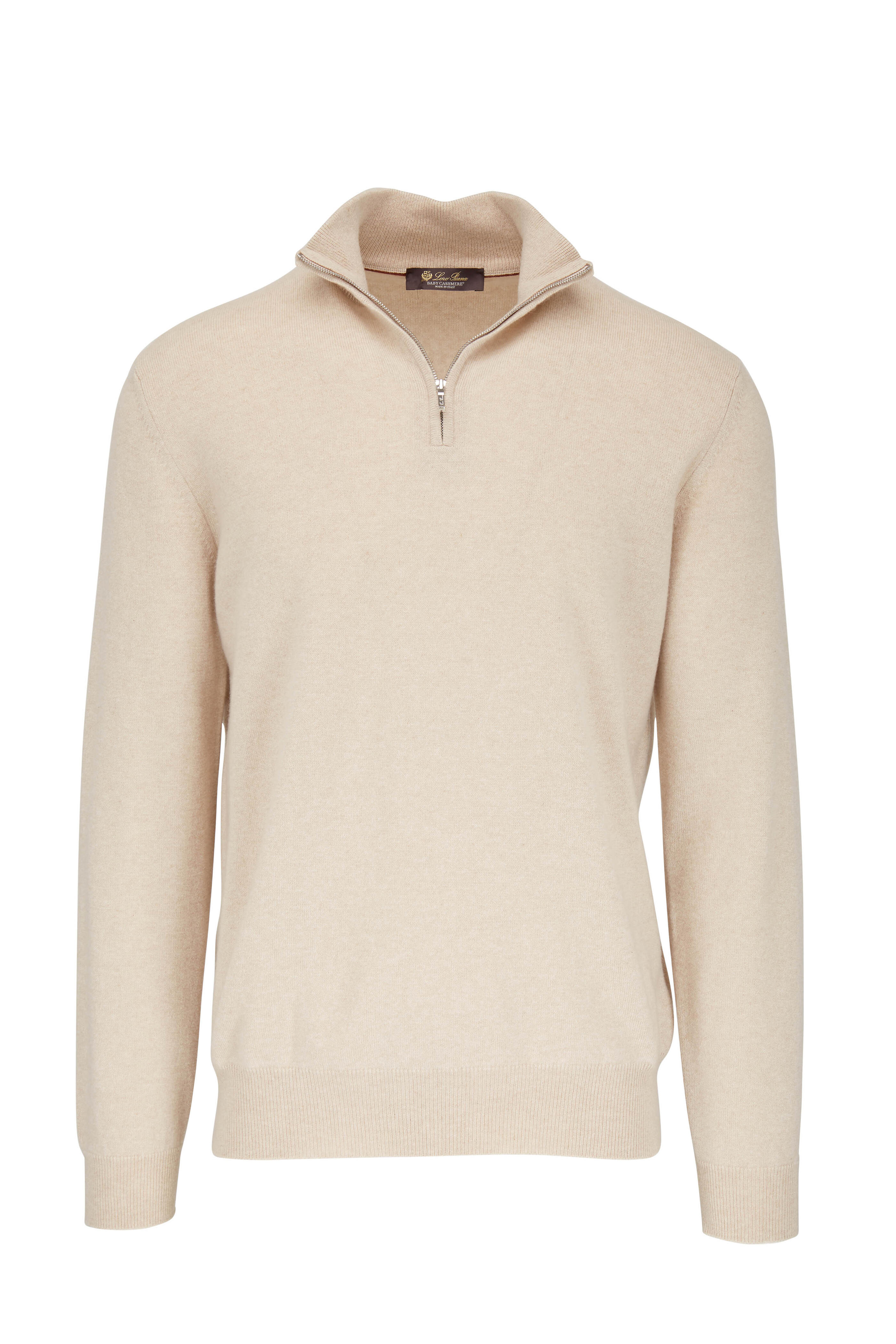 Loro Piana - Natural Baby Cashmere Quarter Zip Pullover