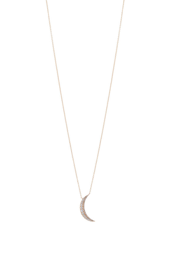 Kai Linz Diamond Crescent Moon Necklace