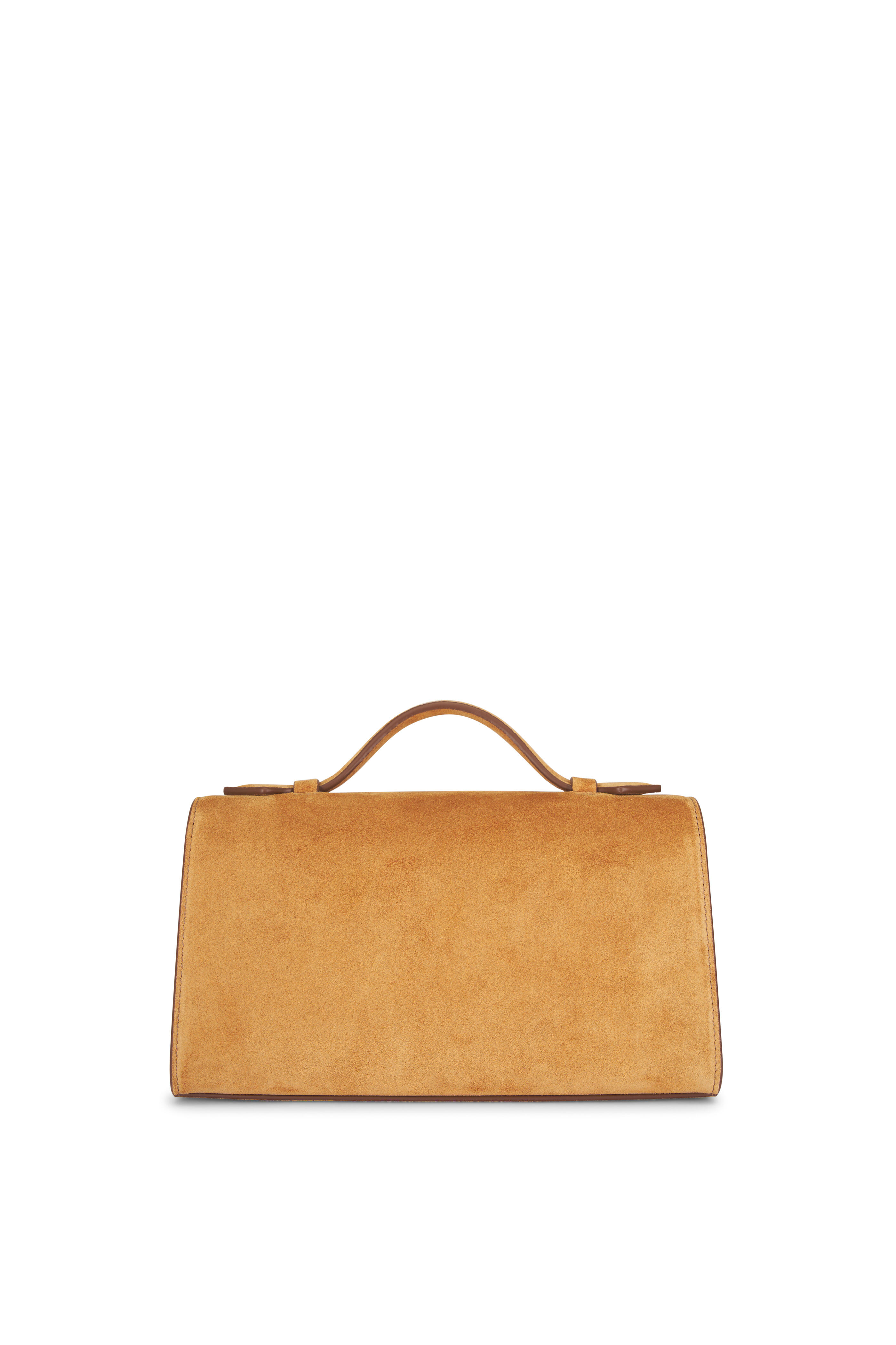 Savette - Symmetry Pochette Saddle Suede Top Handle Bag