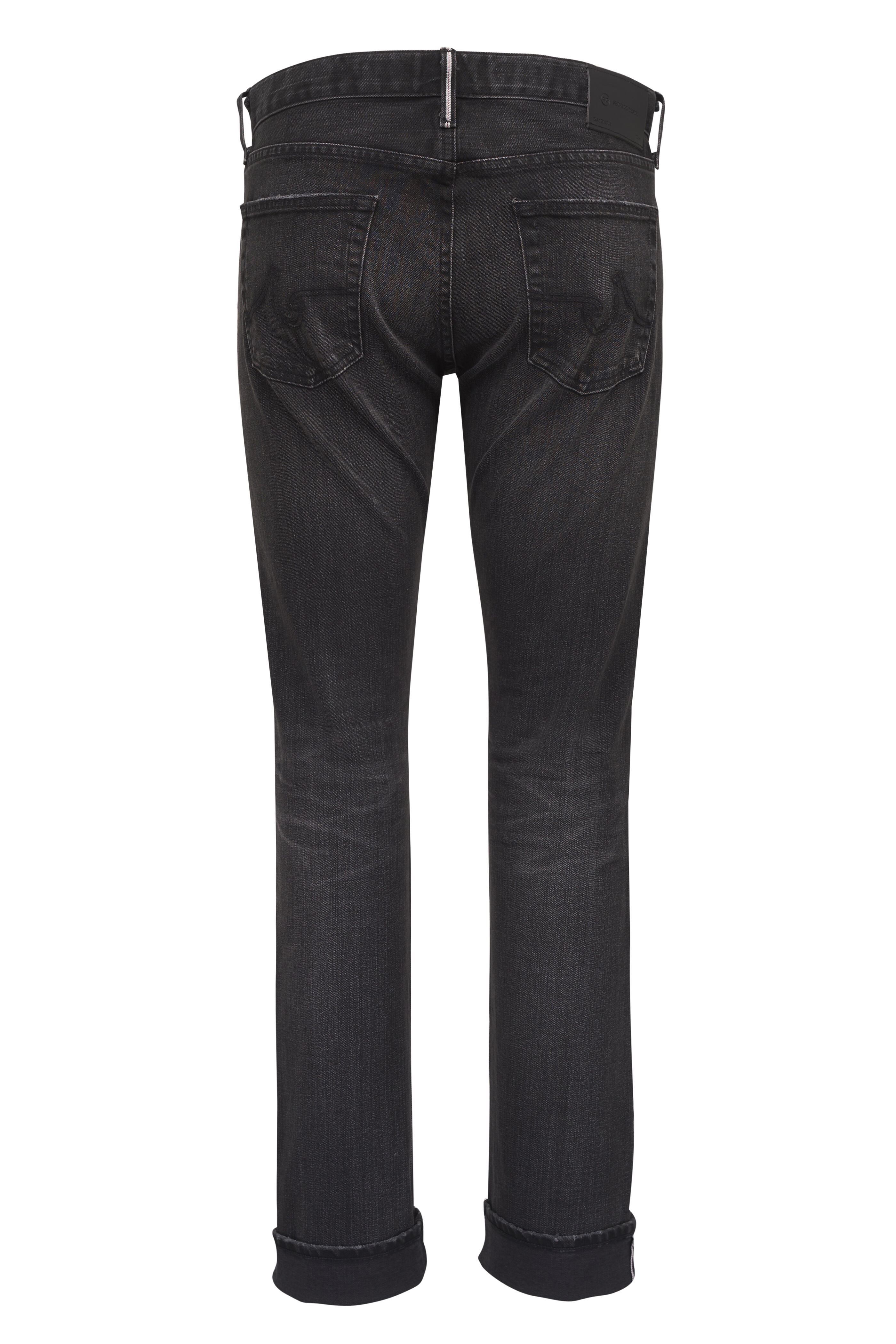 AG - Washed Black Five Year Grandstand Selvedge Denim