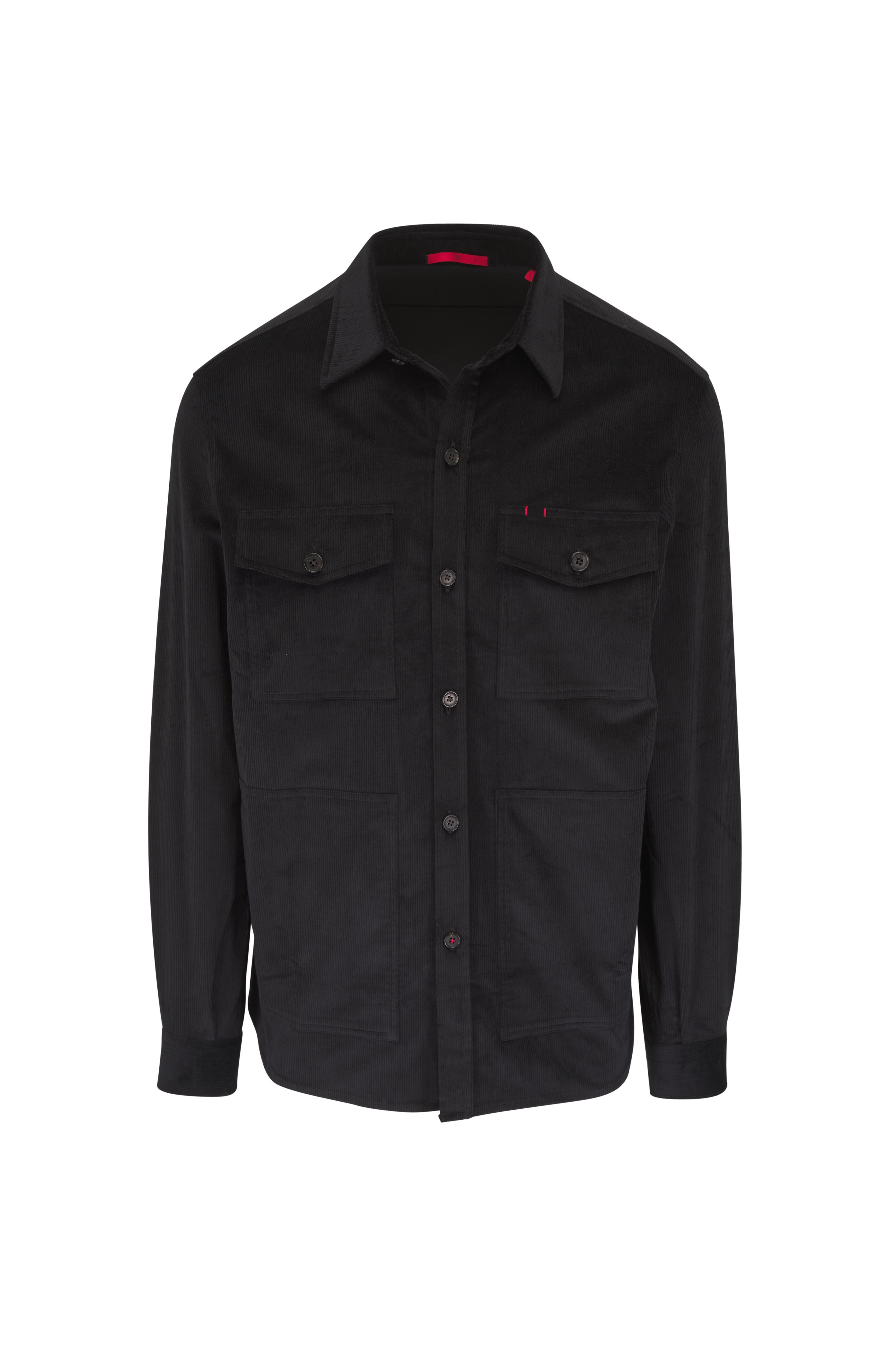 Isaia - Black Corduroy Overshirt