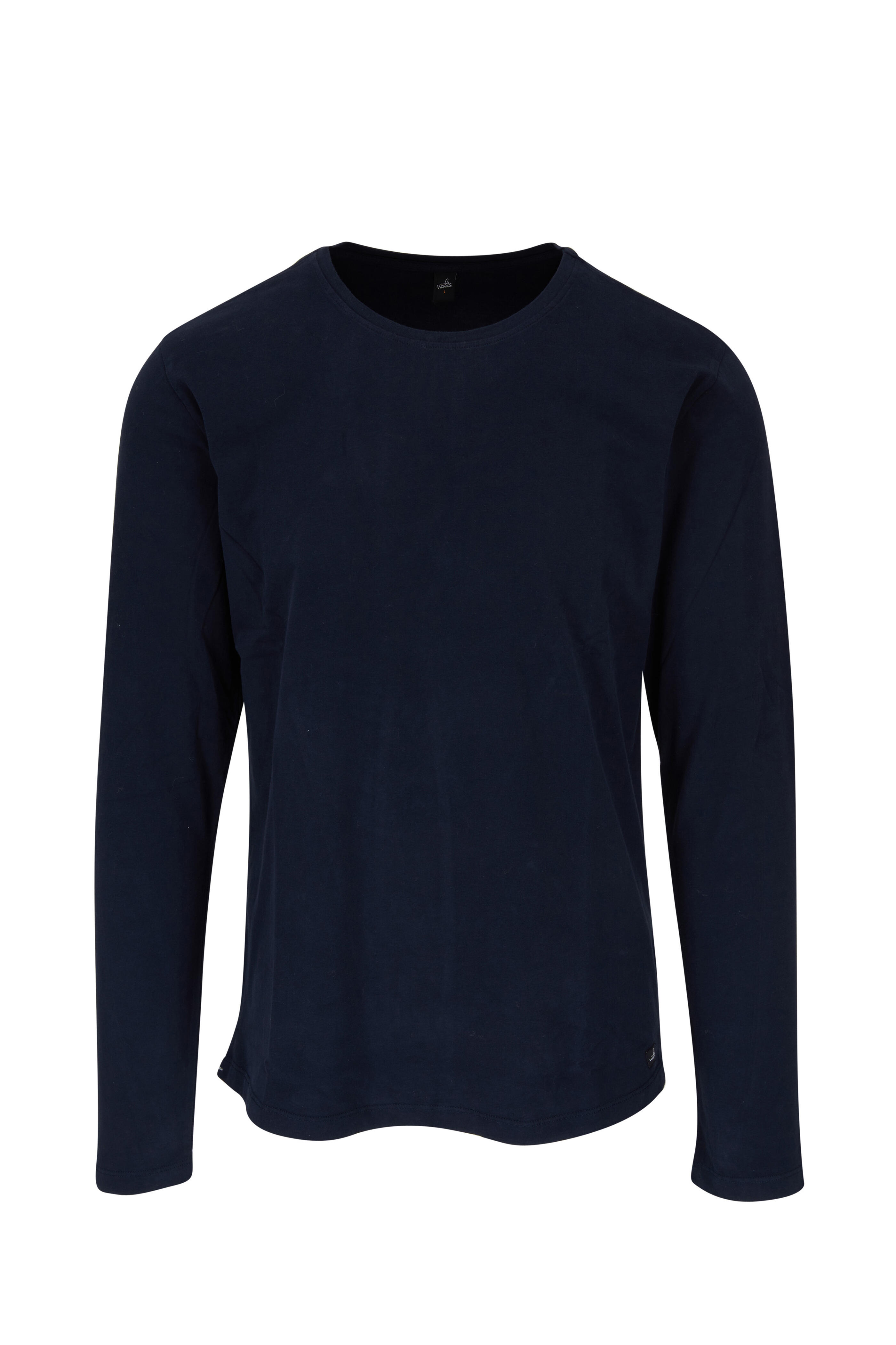 WAHTS - Olson Navy Long Sleeve Crewneck T-Shirt | Mitchell Stores