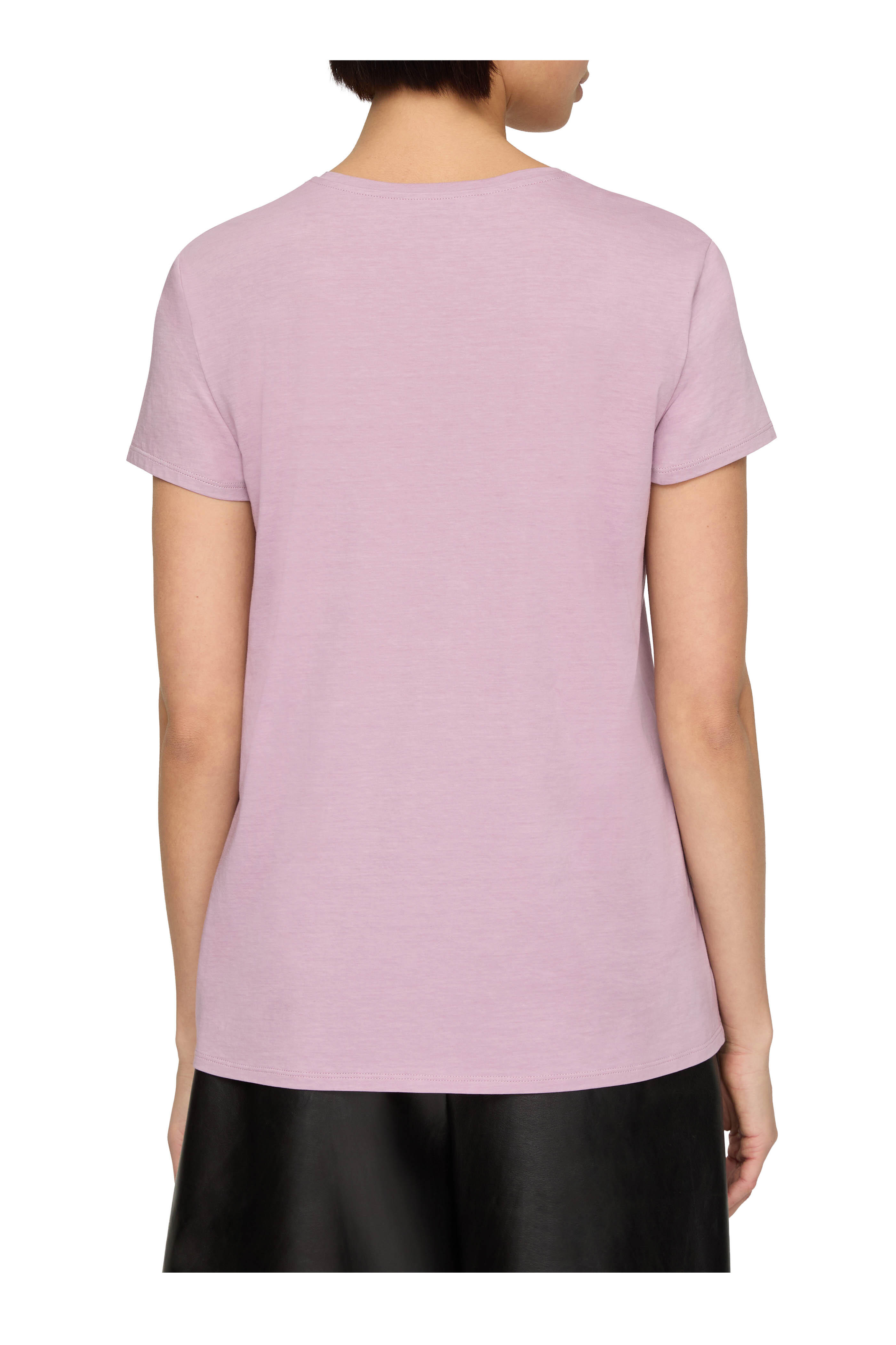 Lafayette 148 New York - Lavender Tint V-Neck T-Shirt