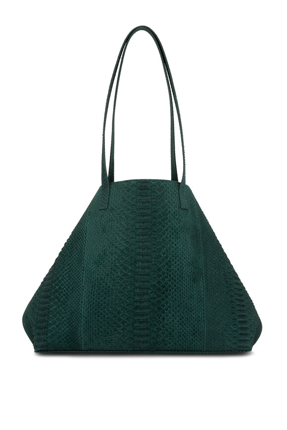 Akris - Ai Dark Green Leather Medium Shoulder Bag