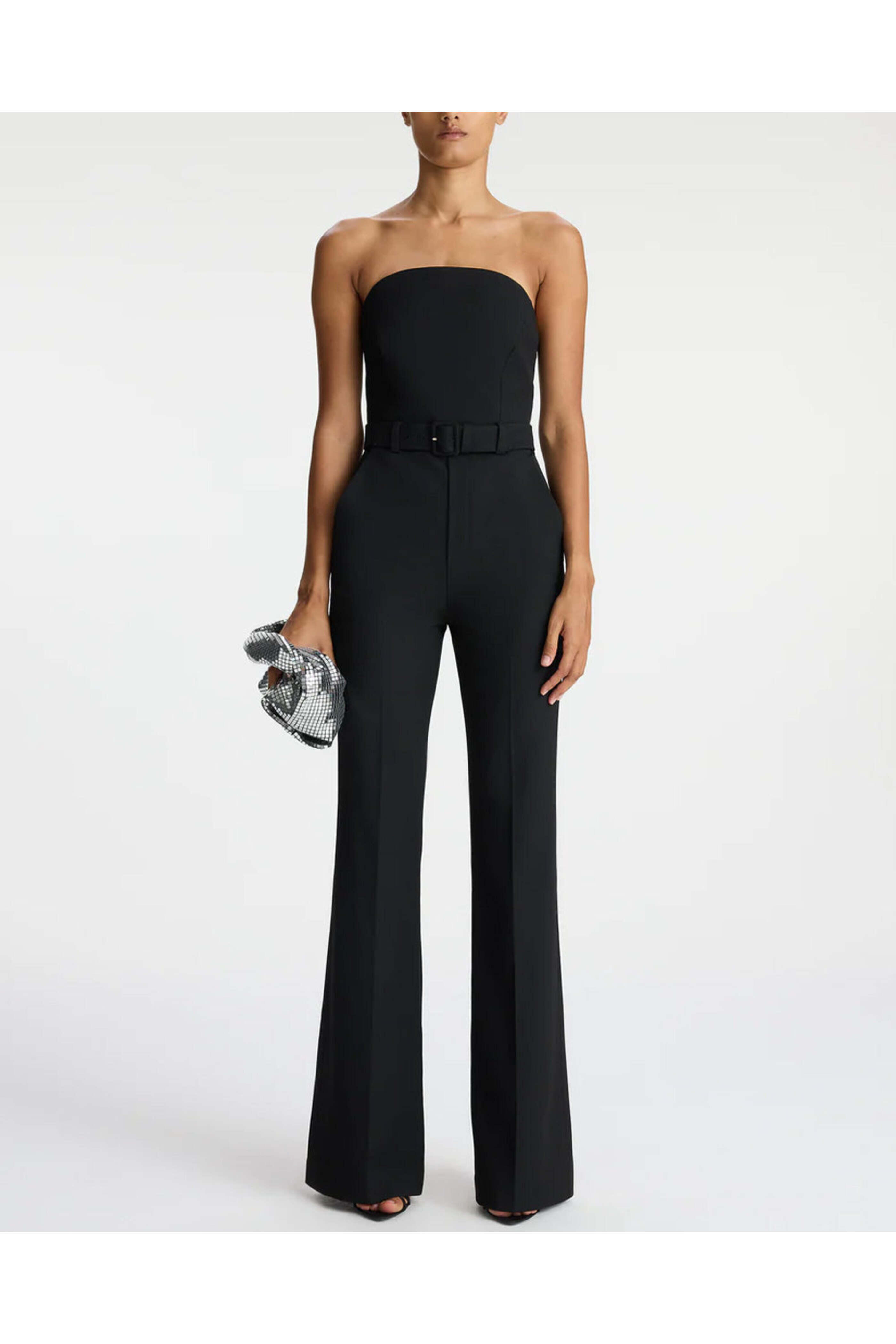 A.L.C. - Black Strapless Kate Jumpsuit
