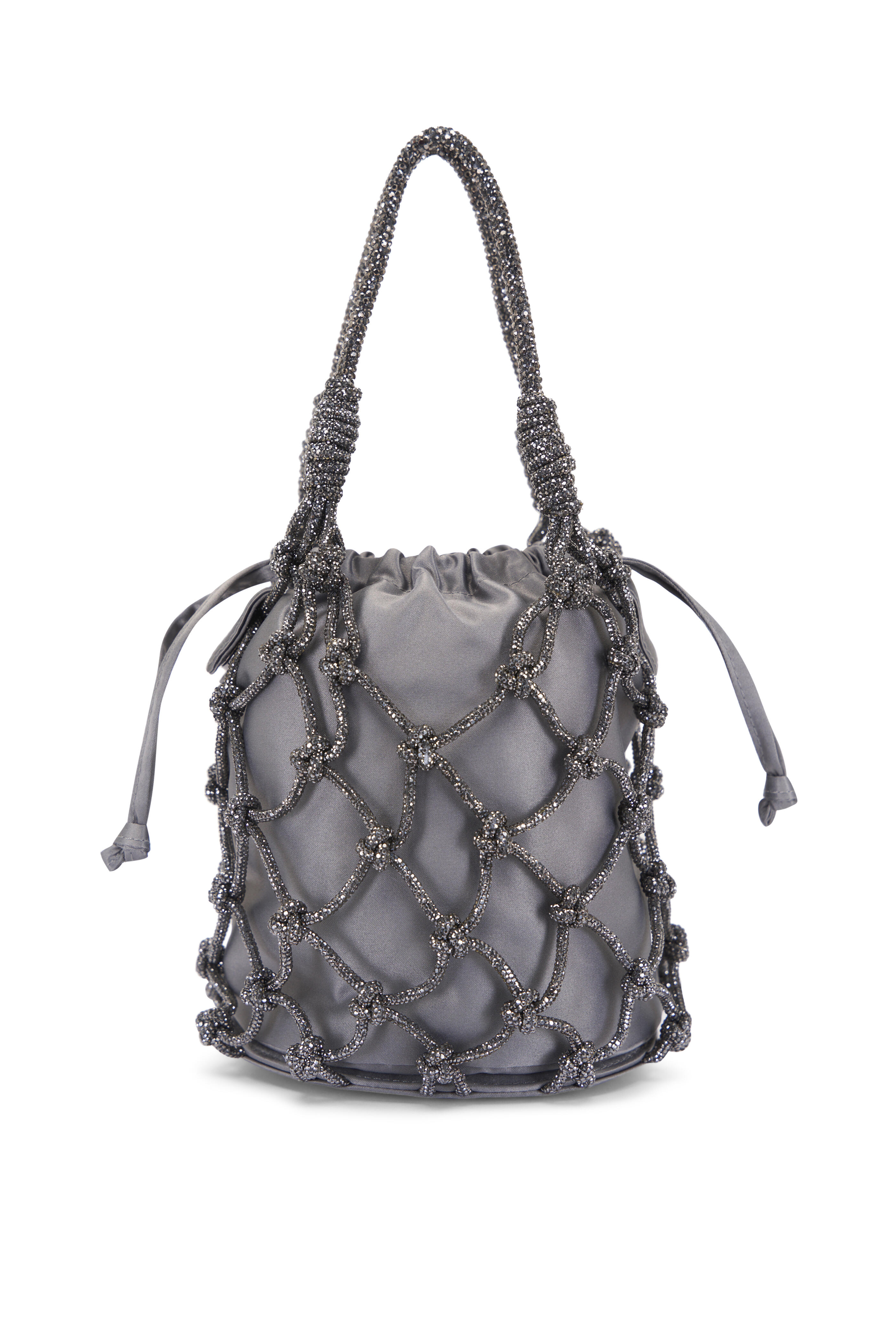 Judith Leiber Couture - Hematite Crystal Net Pouch