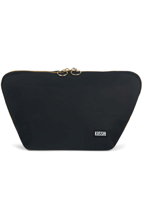 Kusshi Large Vacationer Black & Red Makeup Bag
