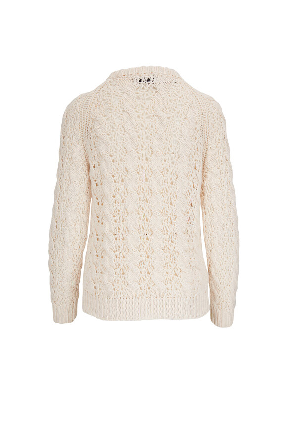 Nili Lotan - Ivory Cable Stich Sweater