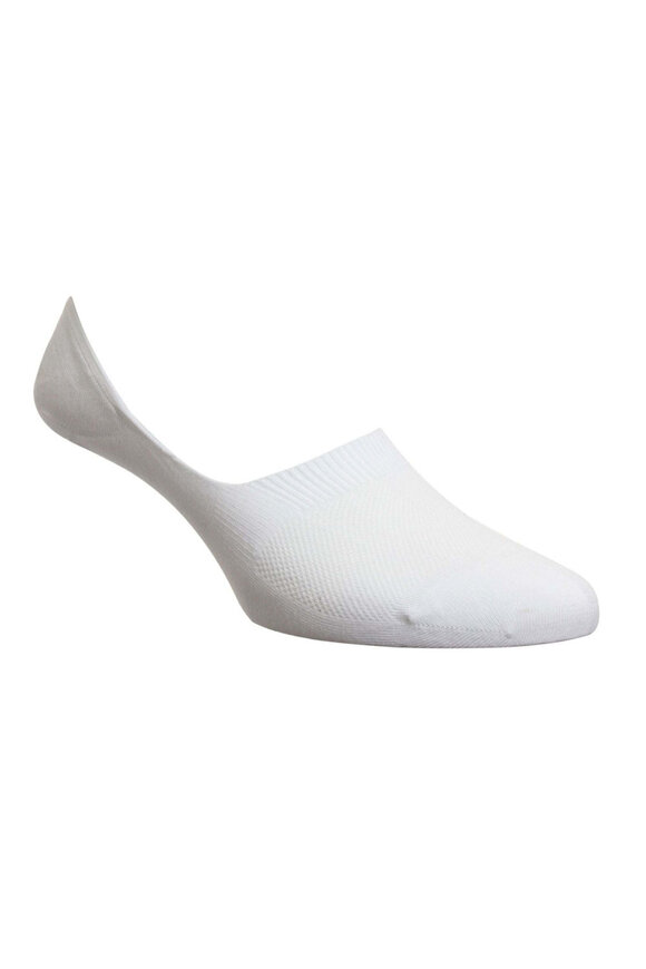 Pantherella  Seville Invisible Socks in White