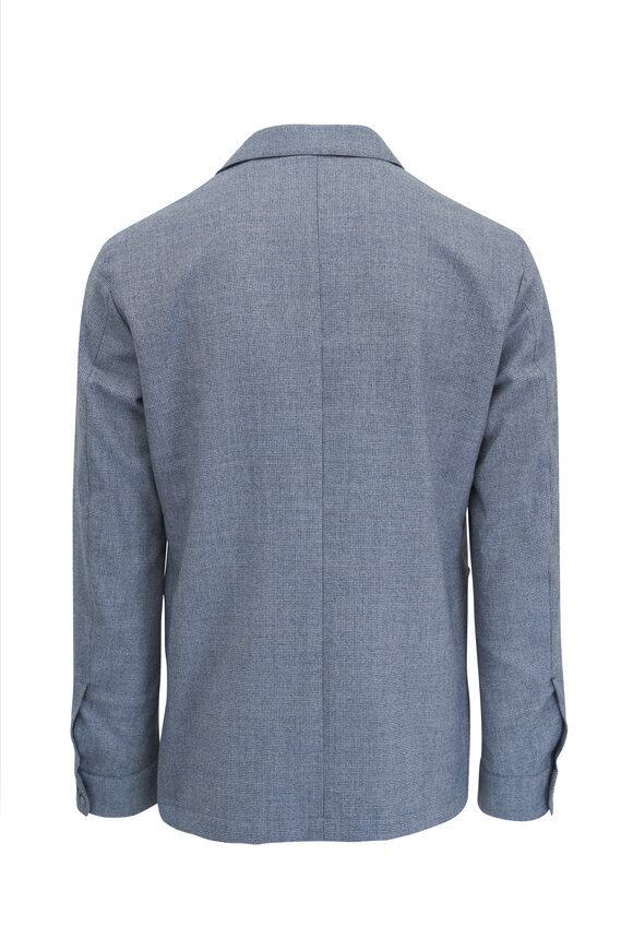 Atelier Munro - Light Blue Wool Relaxed Fit Jacket 