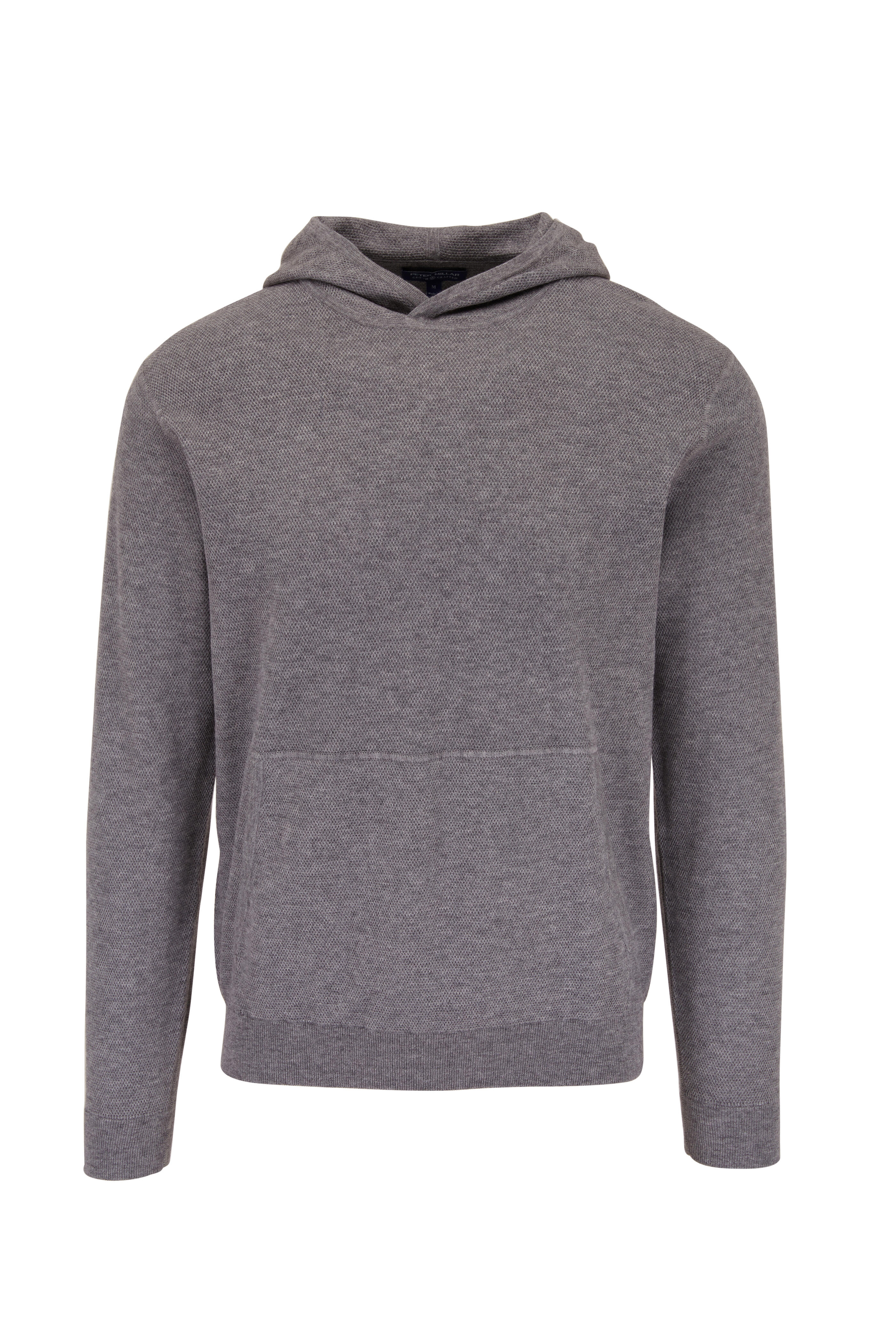 Peter Millar - Gray Cotton & Wool Hoodie | Mitchell Stores