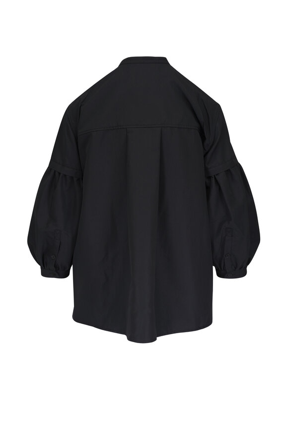 3.1 Phillip Lim - Three Quarter Poet Sleeve Black Pullover Blouse