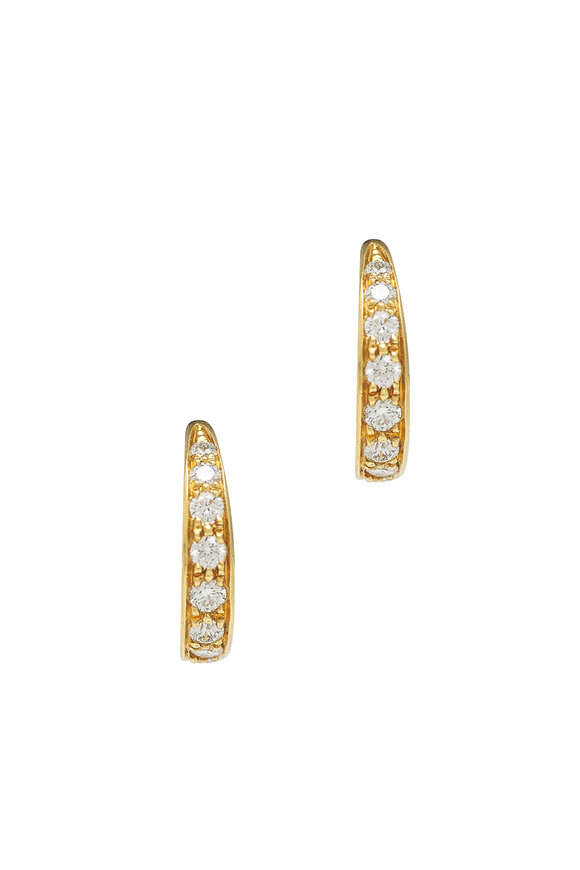 Caroline Ellen - Pavé Hoop Earrings