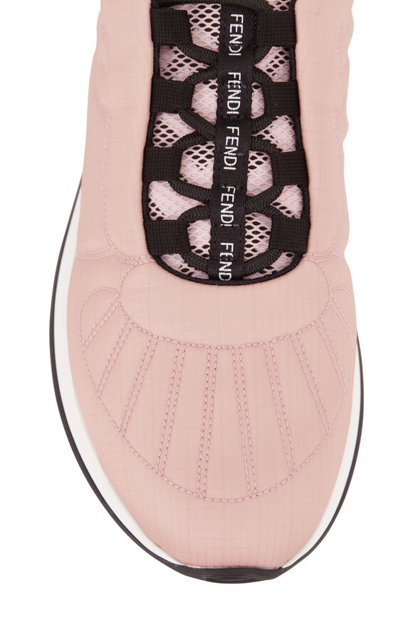 Fendi - FFreedom Pink Satin Quilted Sneaker 