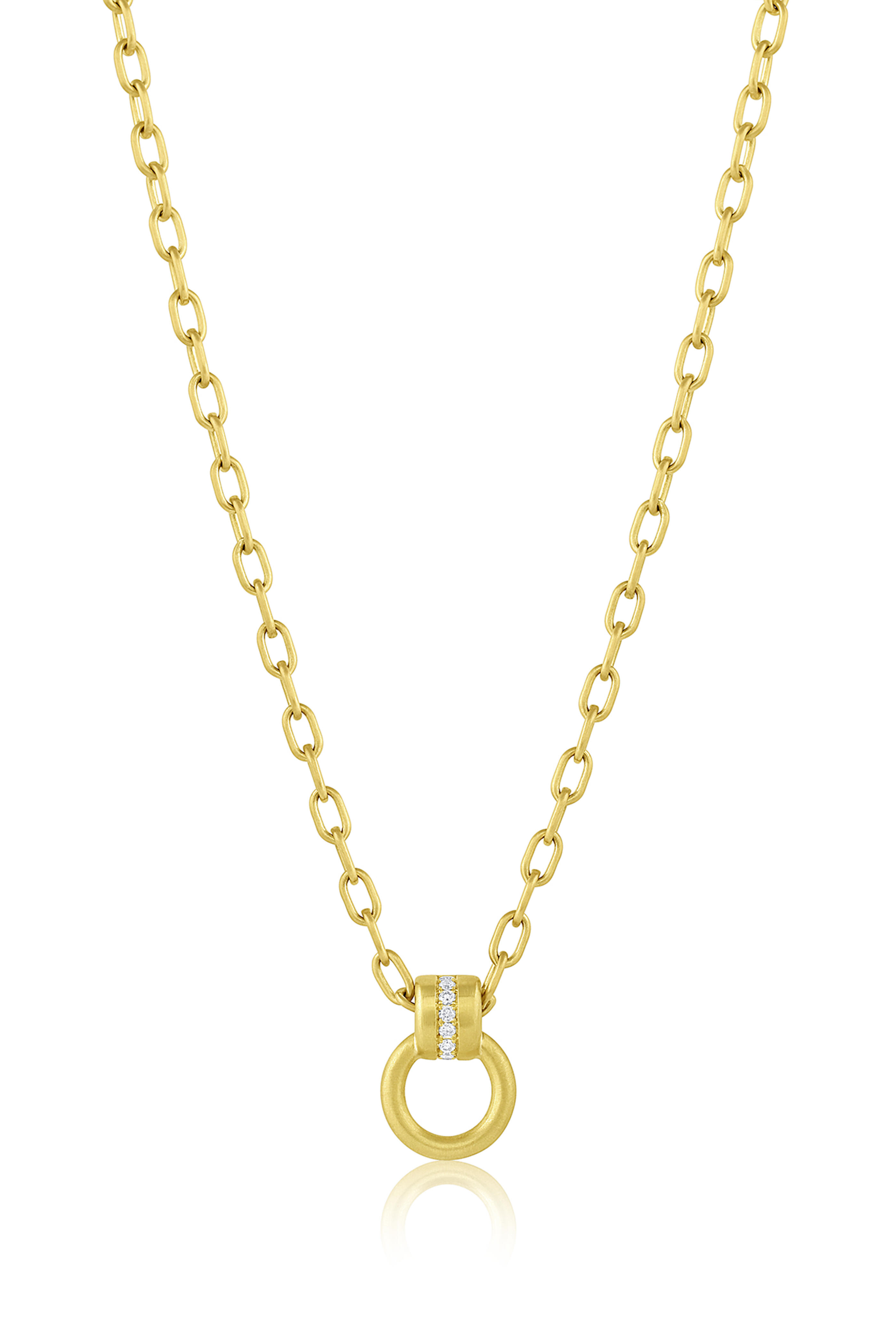 Leigh Maxwell - 18k Yellow Gold Amani Ring Necklace - view 1