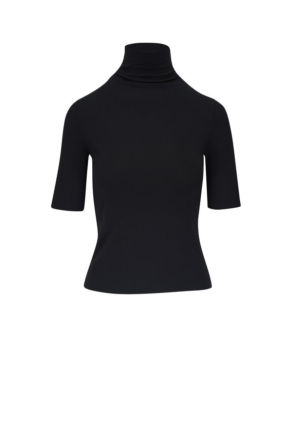 Vince - Black Elbow Length Sleeve Turtleneck