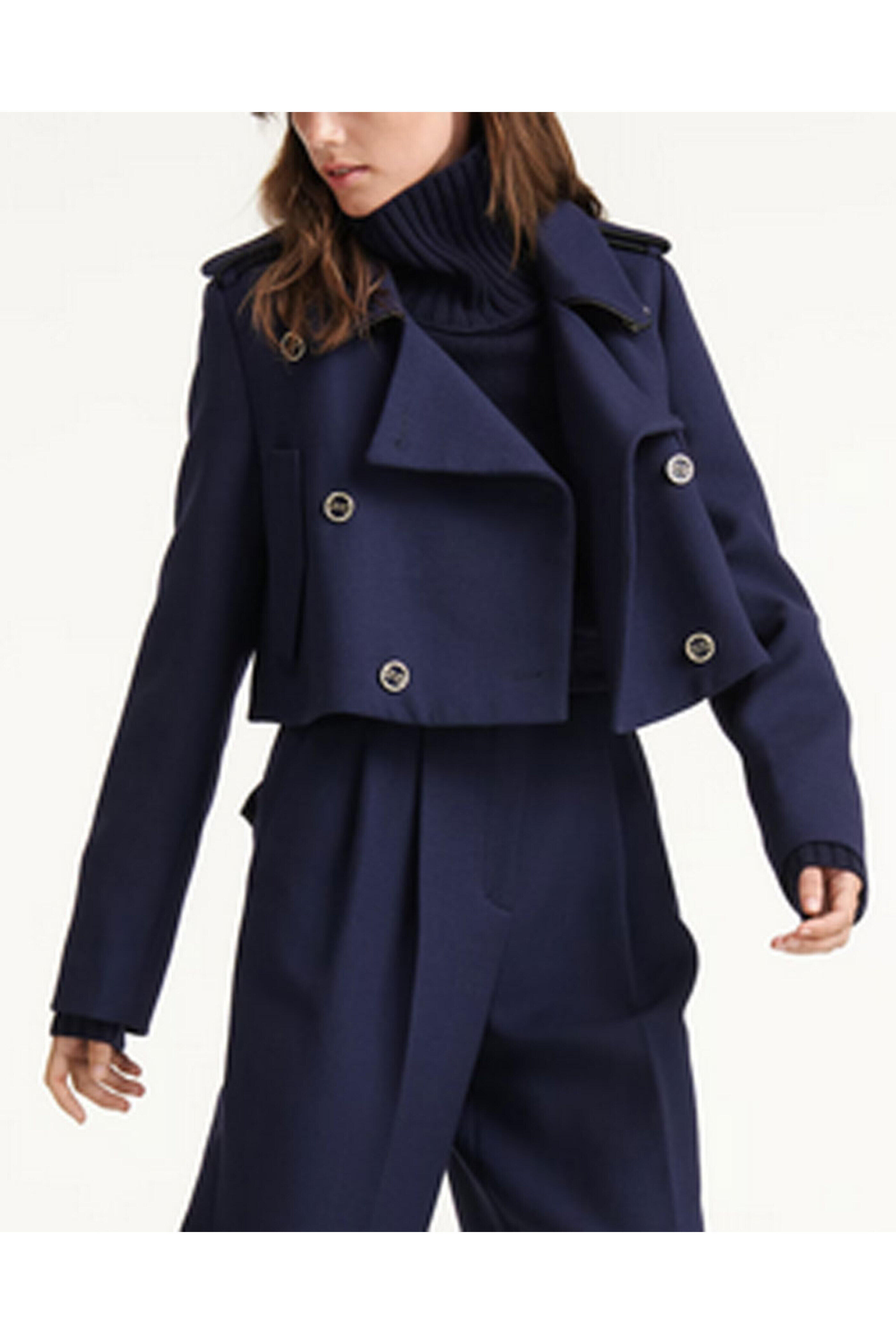 DOROTHEE SCHUMACHER ネイビー　春ジャケット 2号 Dorothee Schumacher - True Navy Striking Coolness Jacket