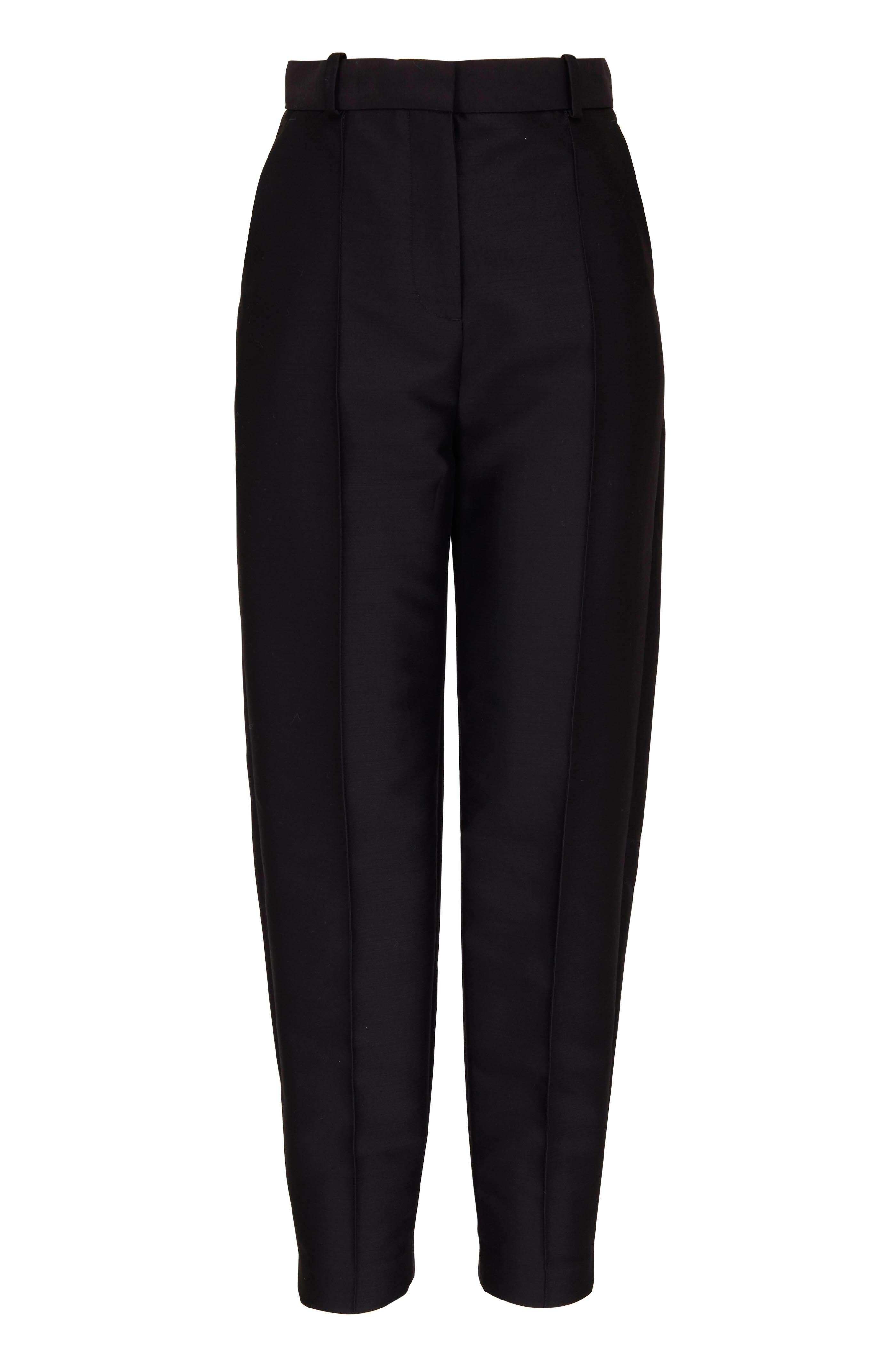 Totême - Black Sewn Pleat Evening Pant
