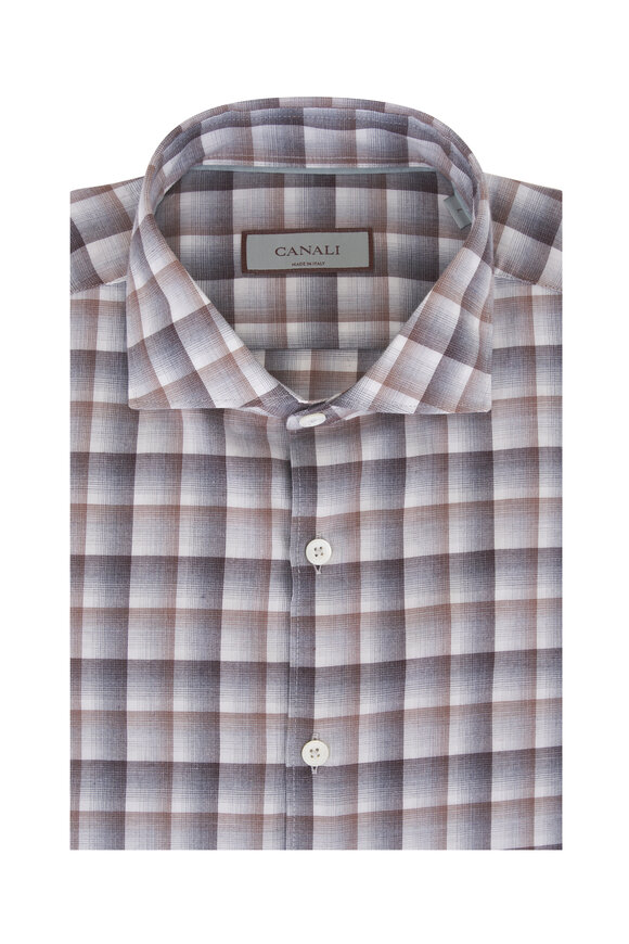 Etro - Blue Mini Floral Cotton Sport Shirt | Mitchell Stores