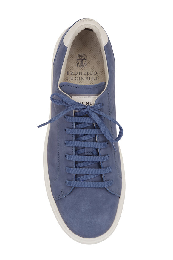 Brunello Cucinelli - Blue Nubuck Suede Sneaker