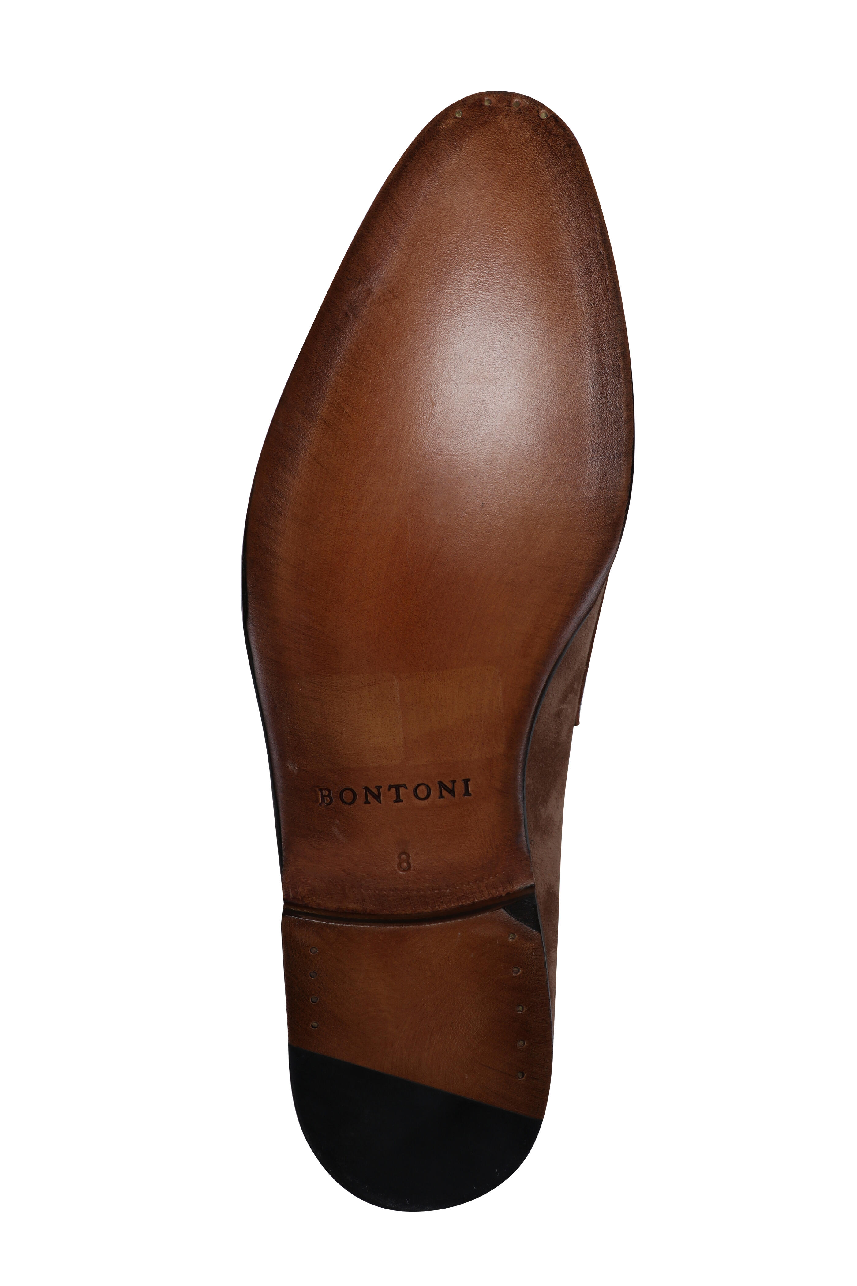 Bontoni - Principe Suede Loafer in Cocco