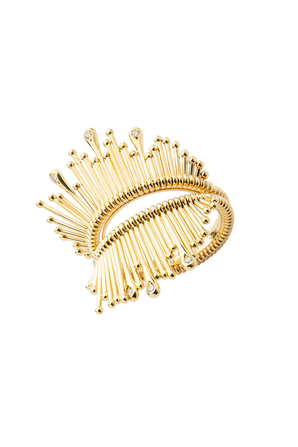 Peruffo 18k Yellow Gold Diamond Twilight Ring - view 1