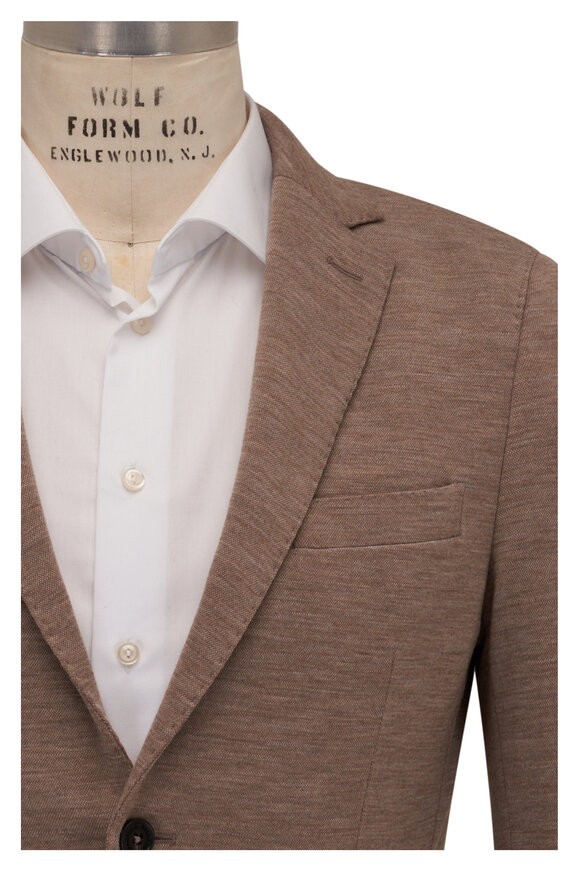 Maurizio Baldassari - Ivory Boucle Mélange Sweater Jacket