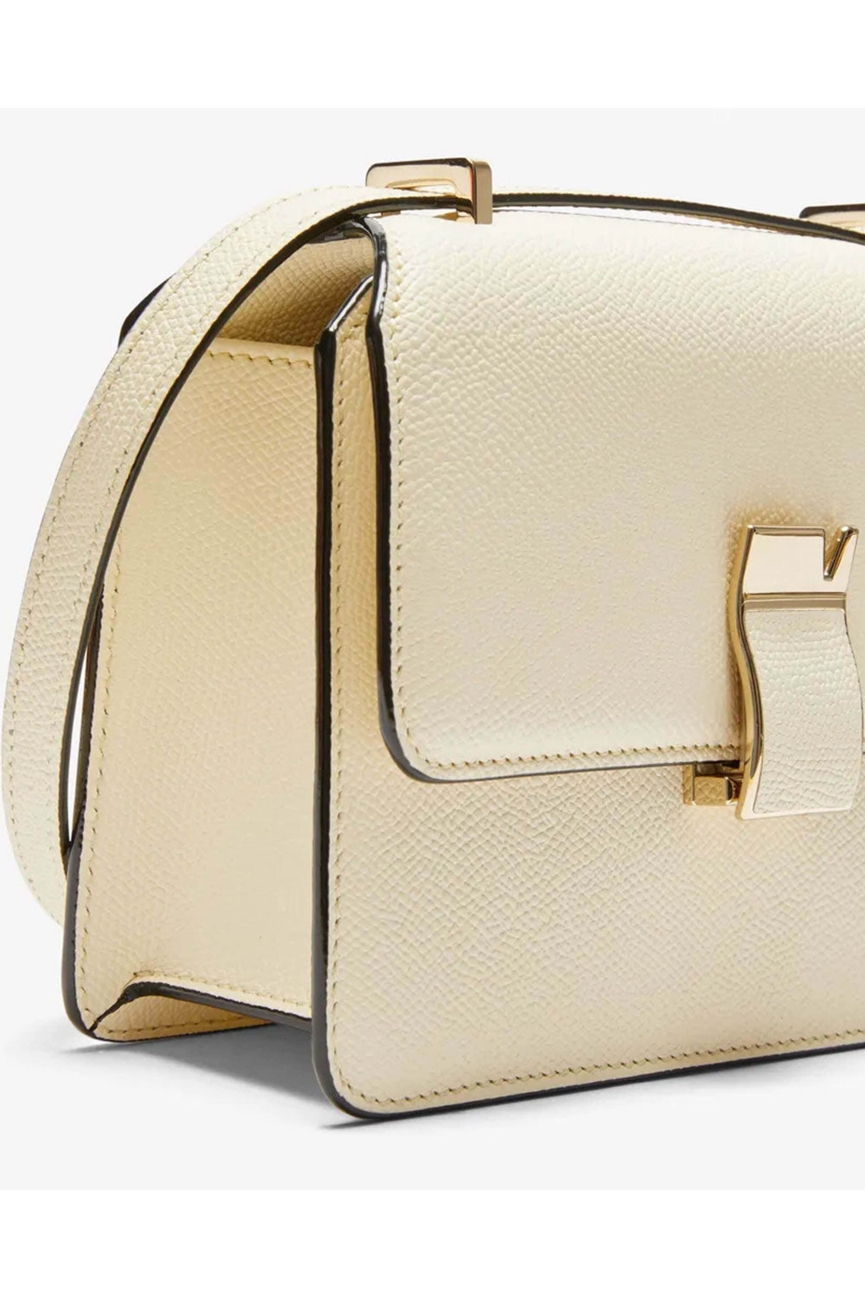 Valextra - Nolo Crossbody Mini Bag in Pergamena White
