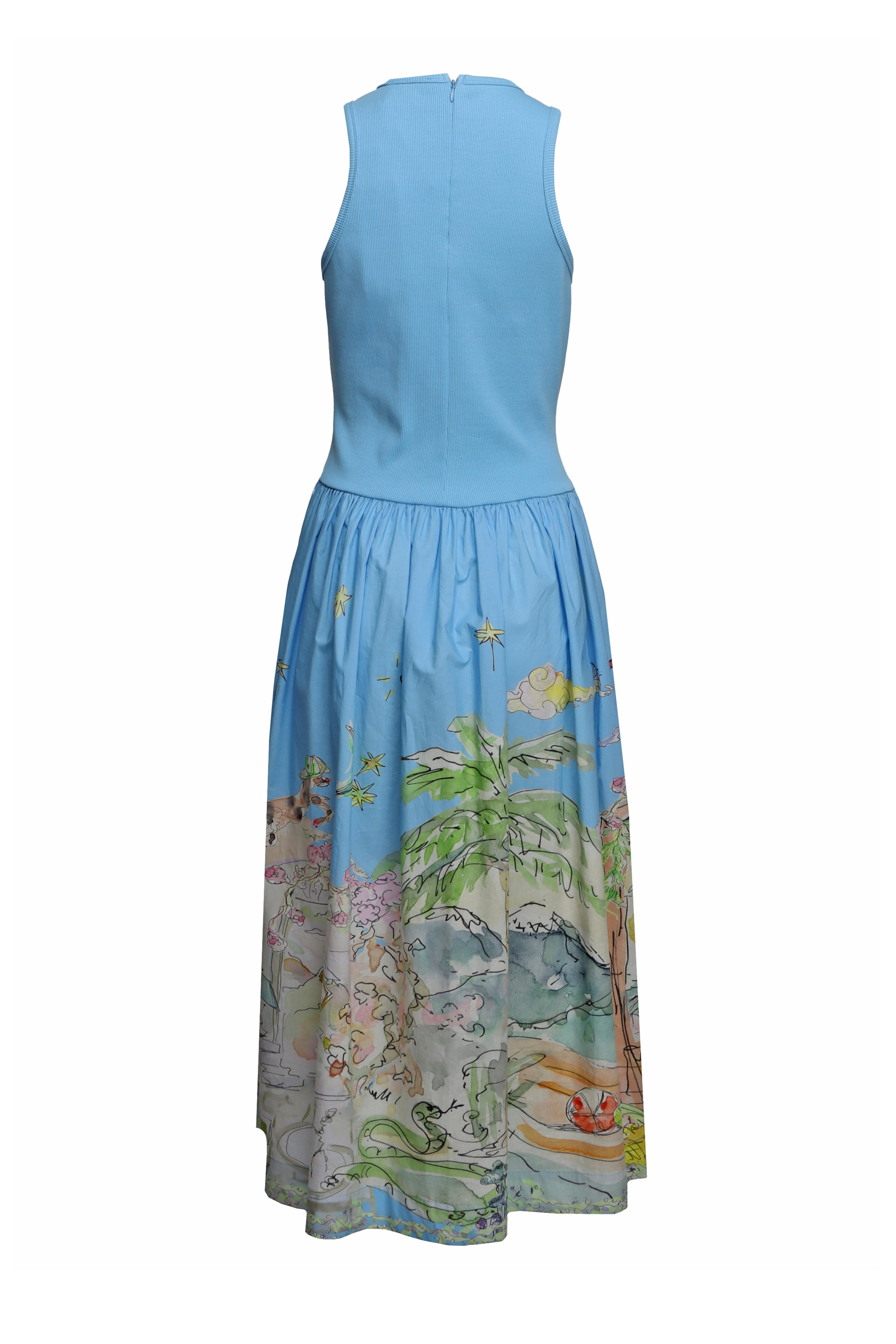 Alémais - Anouk Sky Blue Midi Tank Dress