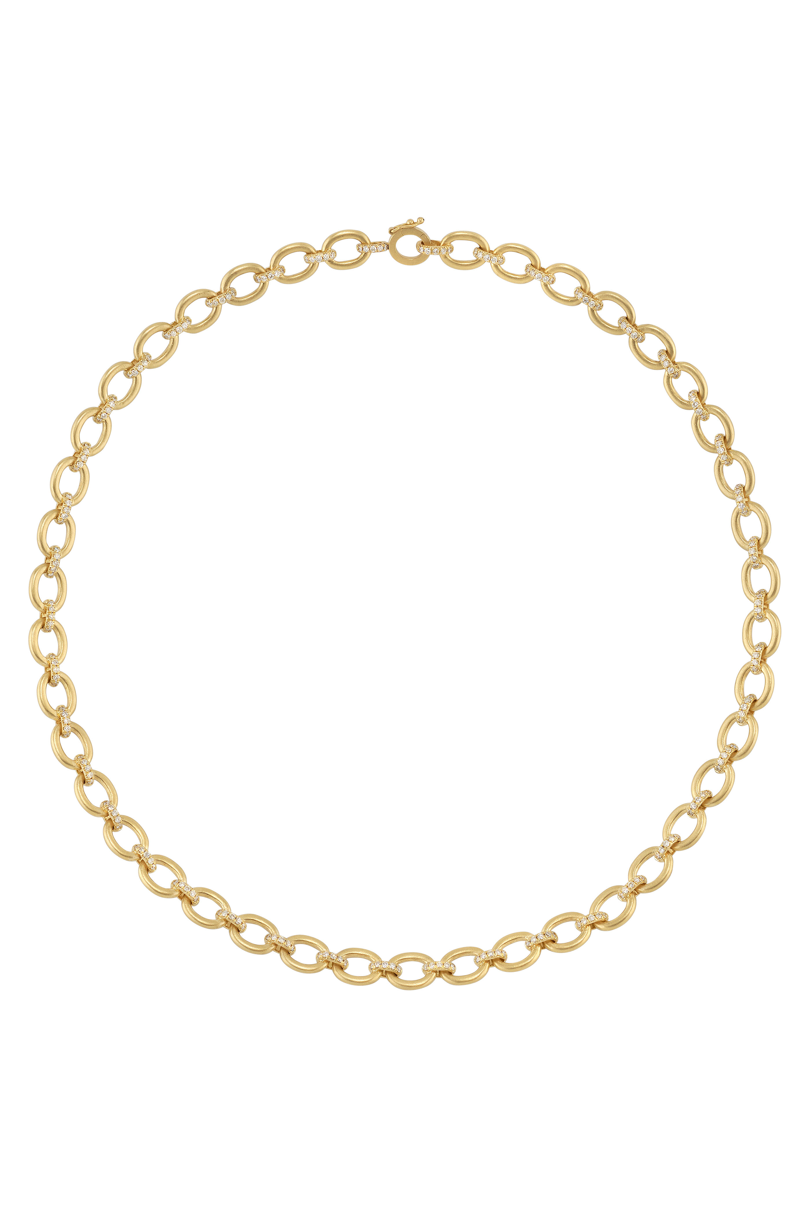 Irene Neuwirth - Oval Multi Pavé Diamond Link Necklace