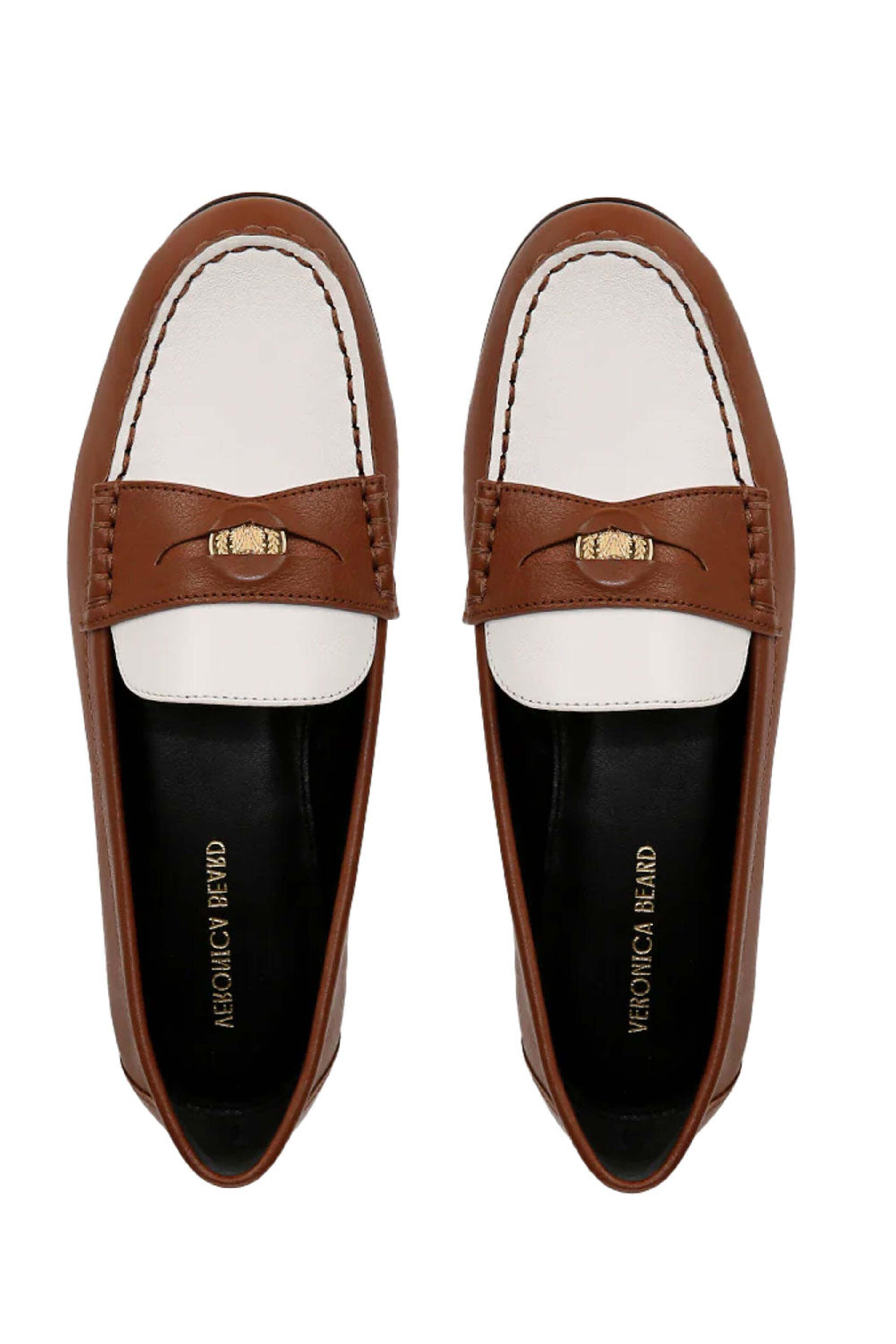 Veronica Beard - Penny Two Tone Loafer in Carmel and Lily