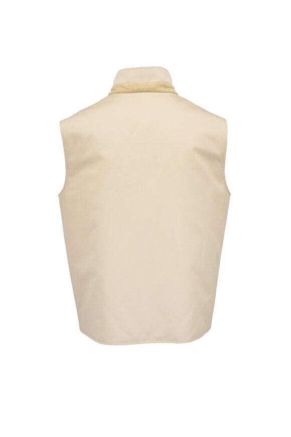 Loro Piana Grian Desert Bloom & Grain Beige Reversible Vest - view 4