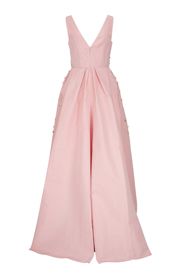 Carolina Herrera - Blush Embellished A-Line Gown