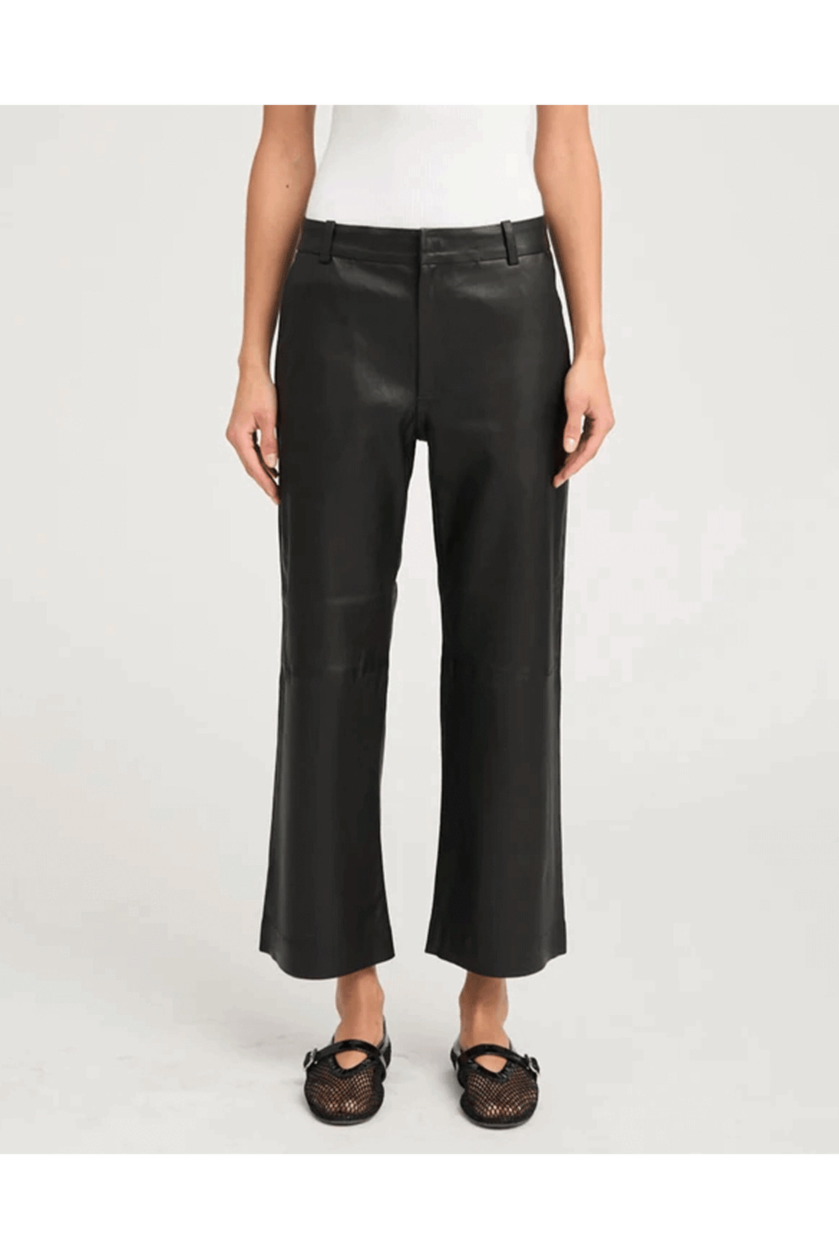 SPRWMN - Cropped Baggy Lowrise Pant in Black