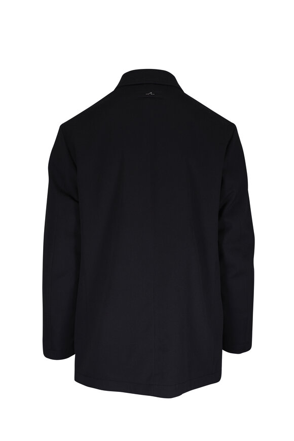 Paul & Shark Black Cashmere & Nylon Reversible Car Coat - view 4