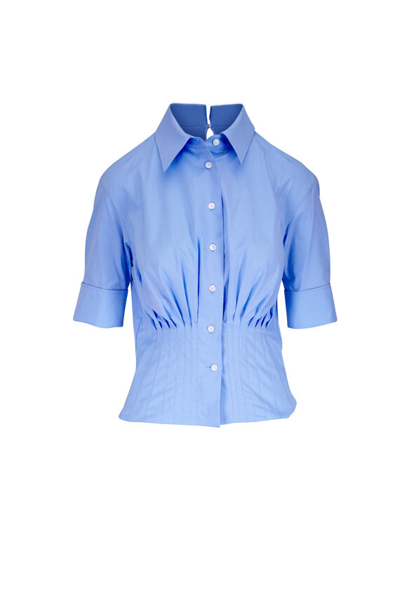 Marni Light Blue Cotton Poplin Blouse