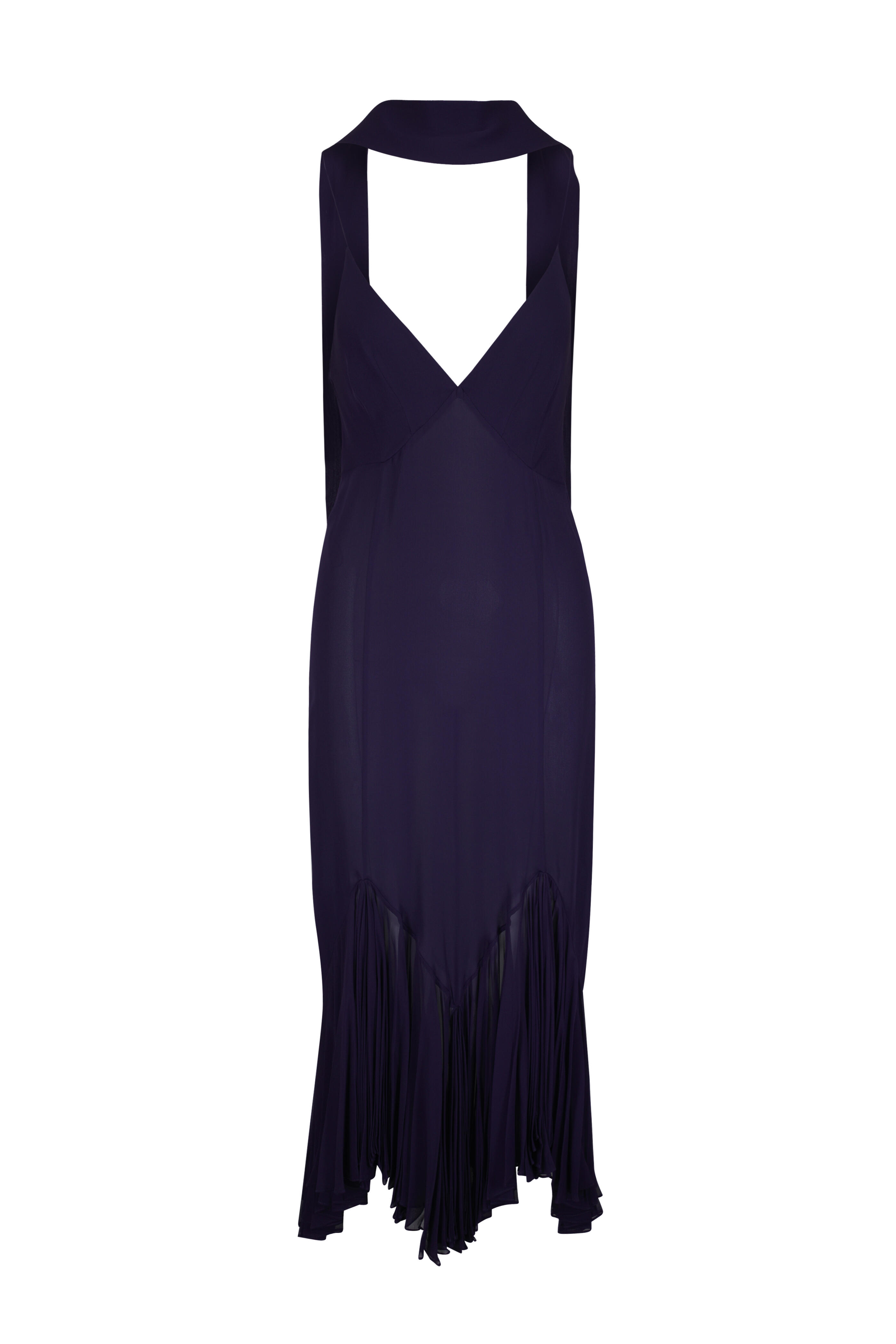 Khaite - Candita Amethyst Silk Maxi Dress