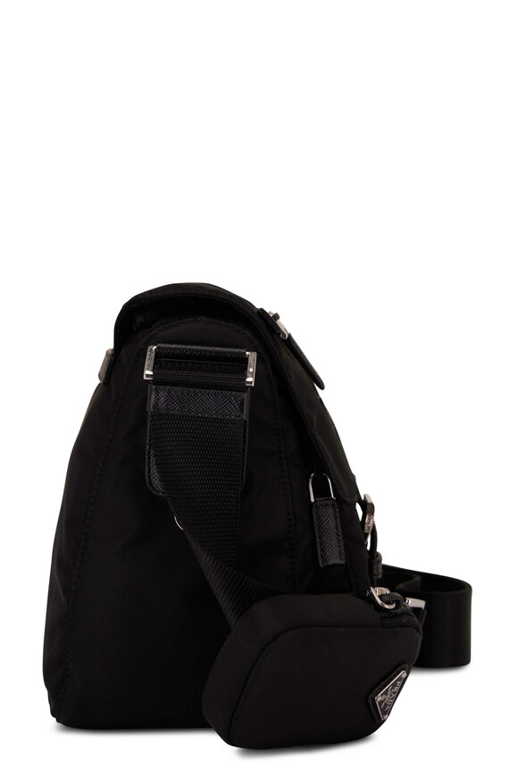 Prada - Black Re-Nylon Messenger Bag 