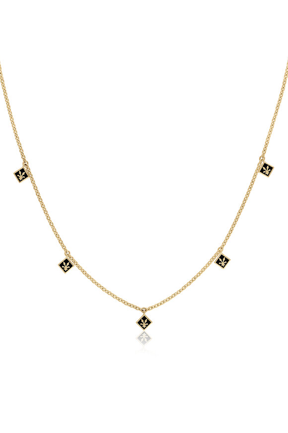 Loriann 14k Yellow Gold Dolce Dangle Necklace