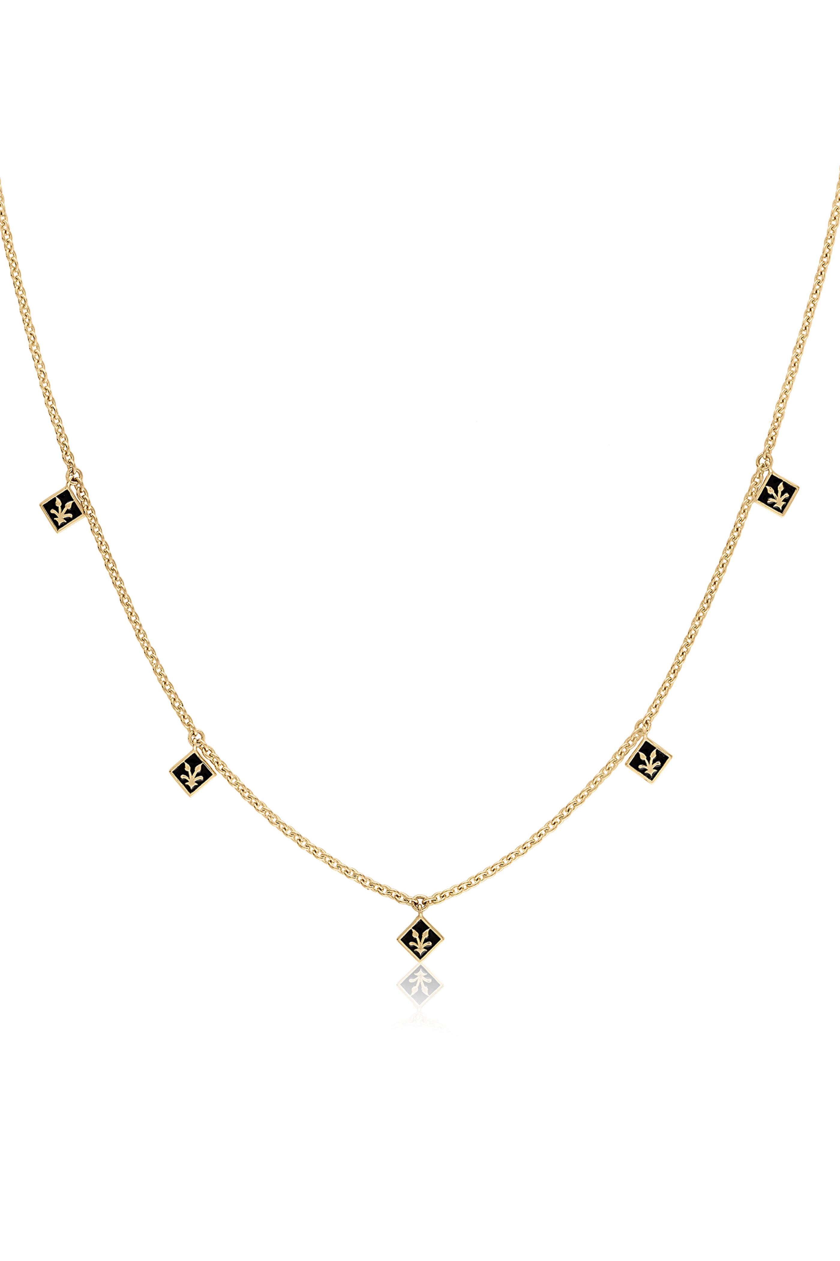 Loriann - 14k Yellow Gold Dolce Dangle Necklace