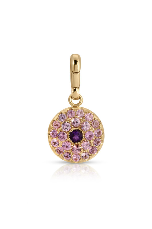 Jenna Blake 18k Yellow Gold Full Moon Charm - view 1