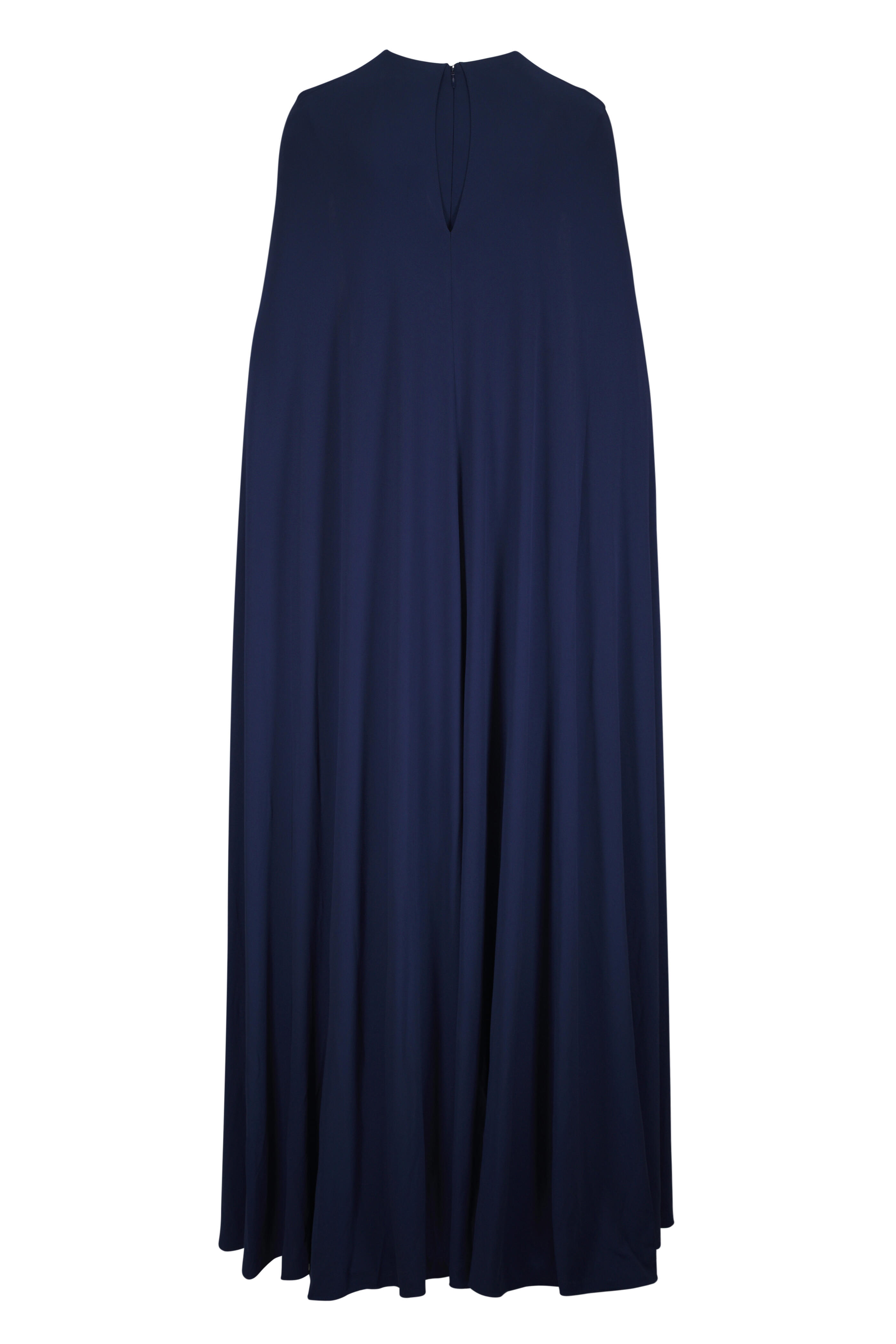 Simkhai - Draped Mignight Stretch Jersey Demi Cape Gown - view 3